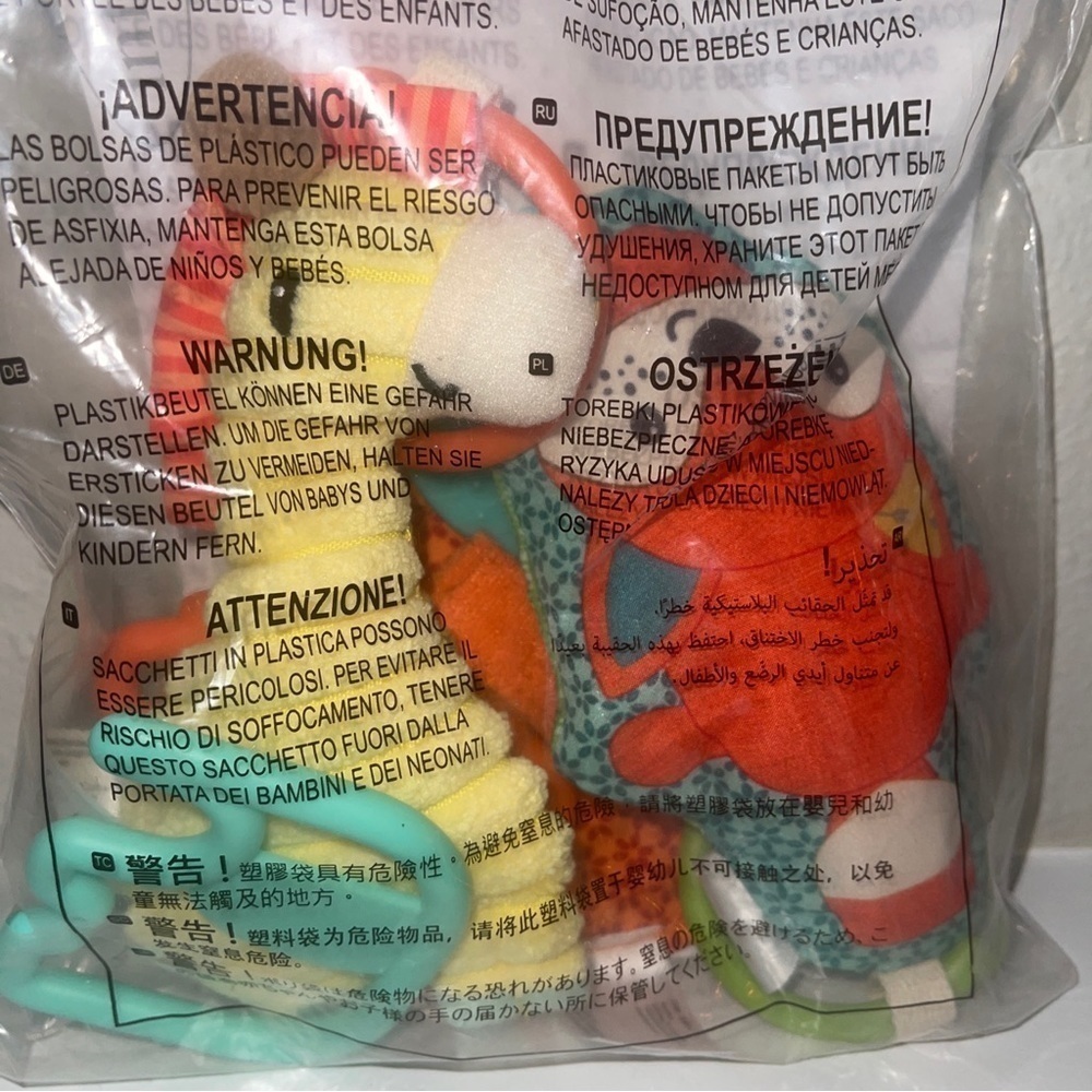 Infantino Hook On Jumper Toy Plush, Giraffe, & Fox Teethers *